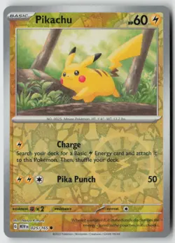 Pikachu - (Costco Exclusive) 025/165 - Misc Cards & Products Holo - PTCG - LP - Image 1