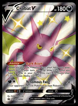 Pokemon TCG SWSH: Sword & Shield Promo Cards #SWSH098 Crobat V NM - Image 1
