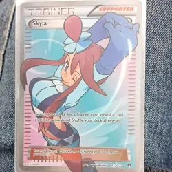 Pokemon Skyla Full Art Ultra Rare Trainer Card 122/122 Breakpoint Holo English - Image 1