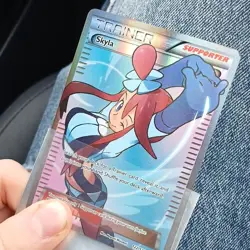Pokemon Skyla Full Art Ultra Rare Trainer Card 122/122 Breakpoint Holo English - Image 4