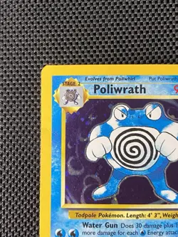 Pokemon Poliwrath 15/130 Base Set 2 Holo Rare Card TCG English - Image 2