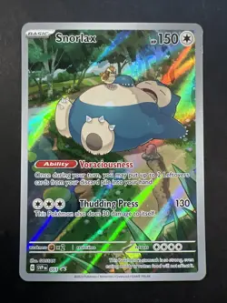 Snorlax SVP EN 051 Black Star Promo Scarlet & Violet Pokemon 151 Card NM - Image 1