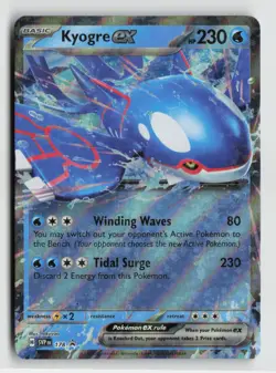 Pokemon - Kyogre ex - 178 SV: Scarlet & Violet Promo Cards - Promo - NM - Image 1