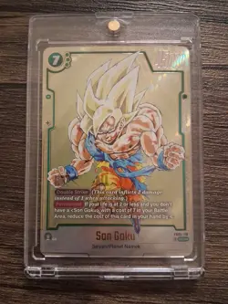 Son Goku FB05-119 Gold Manga Rare Dragon Ball Card Fusion World - Image 1