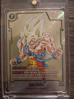 Son Goku FB05-119 Gold Manga Rare Dragon Ball Card Fusion World - Image 3