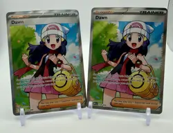 Pokemon Dawn 118/094 Trainer – Unique Factory Crimp Error + NM Copy (2 Card Lot) - Image 1