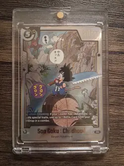 Son Goku : Childhood SB01-053 Gold Alternate Art Dragon Ball Manga Booster Card - Image 1