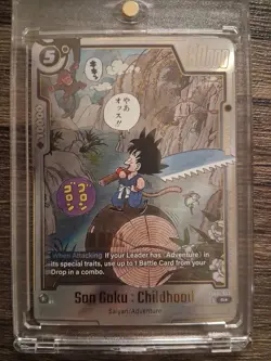 Son Goku : Childhood SB01-053 Gold Alternate Art Dragon Ball Manga Booster Card - Image 2