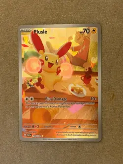 Pokemon TCG Plusle Illustration Rare Card 193/182 Sv04: Paradox Rift - Image 3