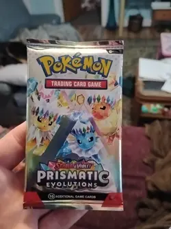 Pokemon Cards Prismatic Evolutions Pack Still Sealed Custom Art Bought From Temu - Image 1