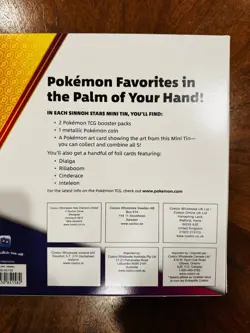 NIB Sealed Pokemon TCG Sinnoh Stars 5 Mini Tins + 4 Promo Cards Costco Exclusive - Image 5