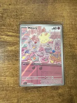 Milcery 152/142 Pokemon TCG Stellar Crown Illustration Rare Holo Card - Image 1