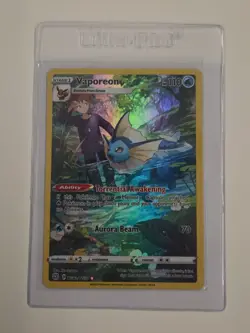 Pokemon Vaporeon TCG Full Art Ultra Rare Holo Card Brilliant Stars TG02/TG30 - Image 1