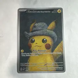 Pokemon × Van Gogh Museum: Pikachu with Grey Felt Hat Promo Card - Image 1