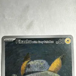 Pokemon × Van Gogh Museum: Pikachu with Grey Felt Hat Promo Card - Image 3