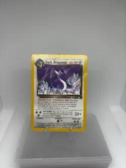 Pokemon Dark Dragonair TCG Unlimited Uncommon Card 33/82 Vintage 1999 WOTC - Image 1