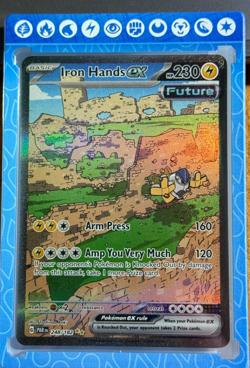 IRON HANDS ex 248/182 Paradox Rift Special Illustration RARE Pokemon TCG Card - Image 2
