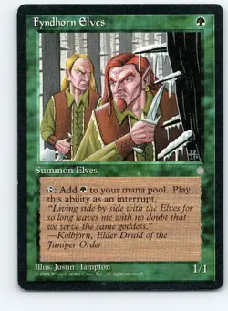 Fyndhorn Elves - Ice Age - Light Play - English - Magic The Gathering MTG - Image 1