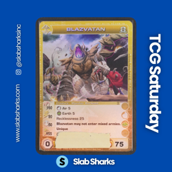 2008 CHAOTIC SILENT SANDS BLAZVATAN ULTRA RARE CREATURE 1ST EDITION - Image 1