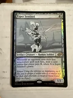 Magic the Gathering Esper Sentinel Modern Horizons 2, Foil Showcase - Image 1