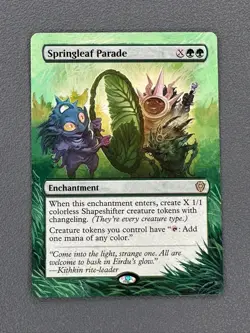 Springleaf Parade 19 MTG Lorwyn Eclipsed Commander Hand Painted Full Altered Art - Image 1