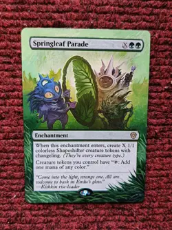Springleaf Parade 19 MTG Lorwyn Eclipsed Commander Hand Painted Full Altered Art - Image 2