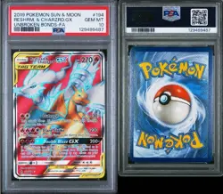 2019 Pokemon Unbroken Bonds Reshiram & Charizard GX (Full Art) Psa 10 - Image 3