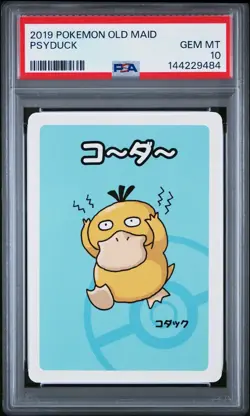 2019 Pokemon Psyduck Babanuki Old Maid Psa 10 - Image 1