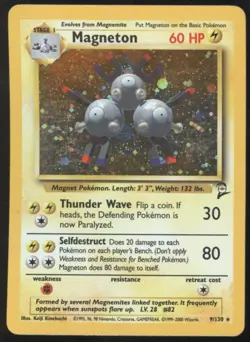 BR | (A) Pokemon TCG 2000 Base Set 2 | Magneton #9 HOLO Unlimited | MP - HP - Image 1