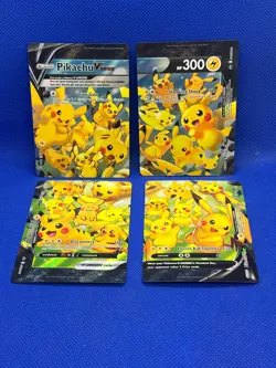 Pokemon Celebrations Premium Collection Pikachu V-Union SWSH139-142 Set of 4 - Image 1