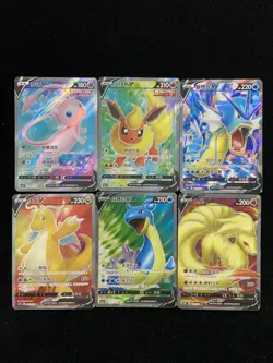 2024 Pokemon TCG S-Chinese CS4bC 137/132 135/132 SR Mew V Holo Lot*6 AM11 - Image 1