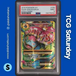 2016 POKEMON XY EVOLUTIONS #100/108 M VENUSAUR EX FULL ART PSA 9 - Image 1
