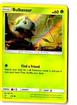 Bulbasaur 1/18 Common Detective Pikachu Pokemon Lightly Played - Image 1
