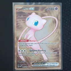 Pokemon Mew ex SV Scarlet & Violet 151 Hyper Rare Full Art Holo 205/165 180 HP - Image 1