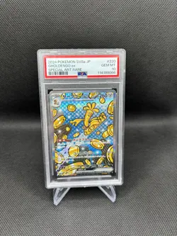 Pokemon Gholdengo ex 260 HP Special Art Rare SV8a 220/187 PSA 10 Holo JP - Image 1
