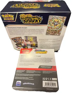 Pokemon TCG Lot Surging Sparks ETB + Booster Bundle Set Factory Sealed - Image 2