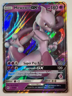 Mewtwo GX Pokemon TCG Hidden Fates 31/68 Holo Ultra Rare Mewtwo Stamped NM - Image 1