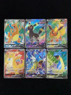 2024 Pokemon TCG S-Chinese CS4aC 131/127 136/132 SR Flareon V Holo Lot*6 AM11 - Image 1