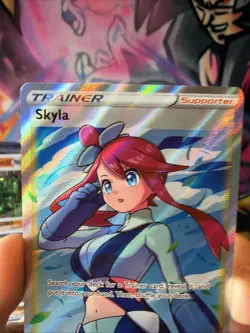 Pokemon TCG - Skyla Full Art Trainer Ultra Rare 72/72 from Shining Fates NM - Image 3
