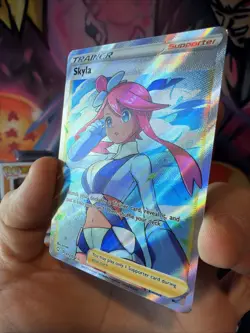 Pokemon TCG - Skyla Full Art Trainer Ultra Rare 72/72 from Shining Fates NM - Image 4