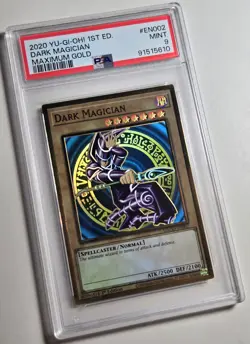 2020 YU-GI-OH! MAXIMUM GOLD Dark Magician MAGO-EN002 PSA 9 - Image 2