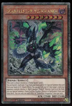 Diabellstar Vengeance (Quarter Century Secret Rare) ALIN-EN011 Yu-Gi-Oh - Image 1