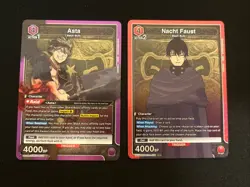 Nacht Faust BCV-1-079 Asta BCV-1-004 SR Super Rare Black Clover Union Arena - Image 1