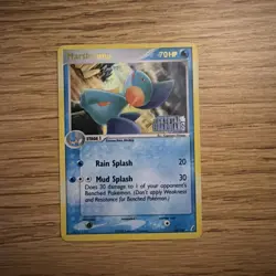 Pokemon TCG Marshtomp Reverse Holo Card 38/100 Crystal Guardians - Image 1