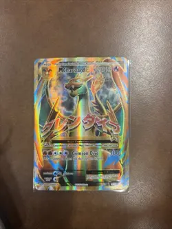 Pokemon TCG Mega-Charizard-EX Evolutions Holo Full Art Card 101/108 MP - Image 1