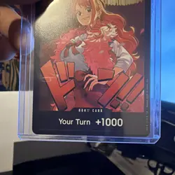 ONE PIECE HEROINES EDITION EB03 DON!! CARD (NAMI) FULL ART FOIL - Image 3