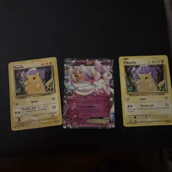 Sylveon EX And 2 rare pickachu Pokemon cards - Image 1