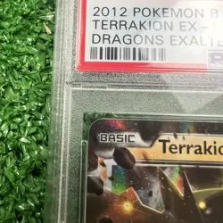 PSA 8 2012 B&W Dragons Exalted Terrakion EX 71/124 HOLO Pokemon Card - Image 4