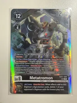 Digimon Card Game Metatromon EX11-045 SR Alternate Art NM - Image 1