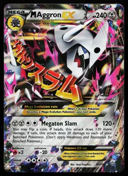 M Aggron EX 94/160 Holo XY Primal Clash Pokemon Card - Image 1